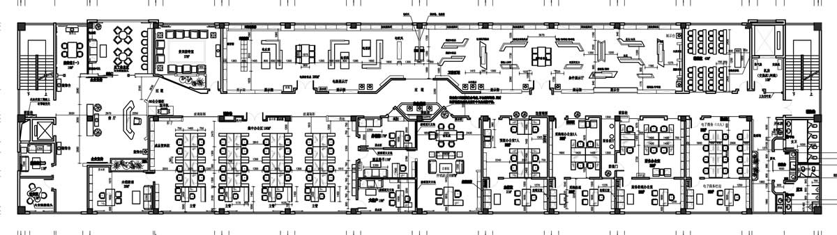 吳山健浩3000m2現(xiàn)代簡約辦公樓裝修項目(圖1)